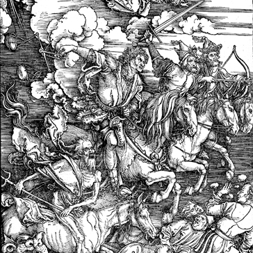 Dürers apokalyptische Reiter © Wikimedia/Public Domain