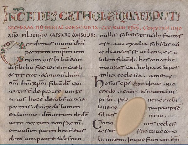 Codex München, Bayerische Staatsbibliothek CLM 6243, fol. 13r ("Collectio Frisingensis") 