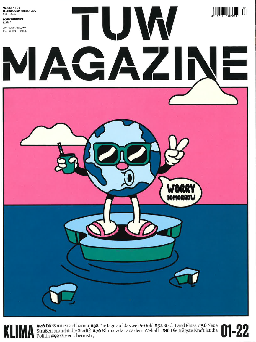 Titelblatt des TUW Magazins, Ausgabe #01-2022