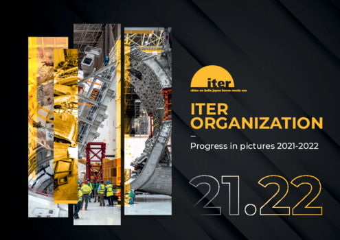 Brochure which shows the progress of the construction site in 2021-2022