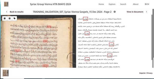 Companion website providing open access to the Vienna Syriac Gospels (ÖNB Cod. Syr. 1)
