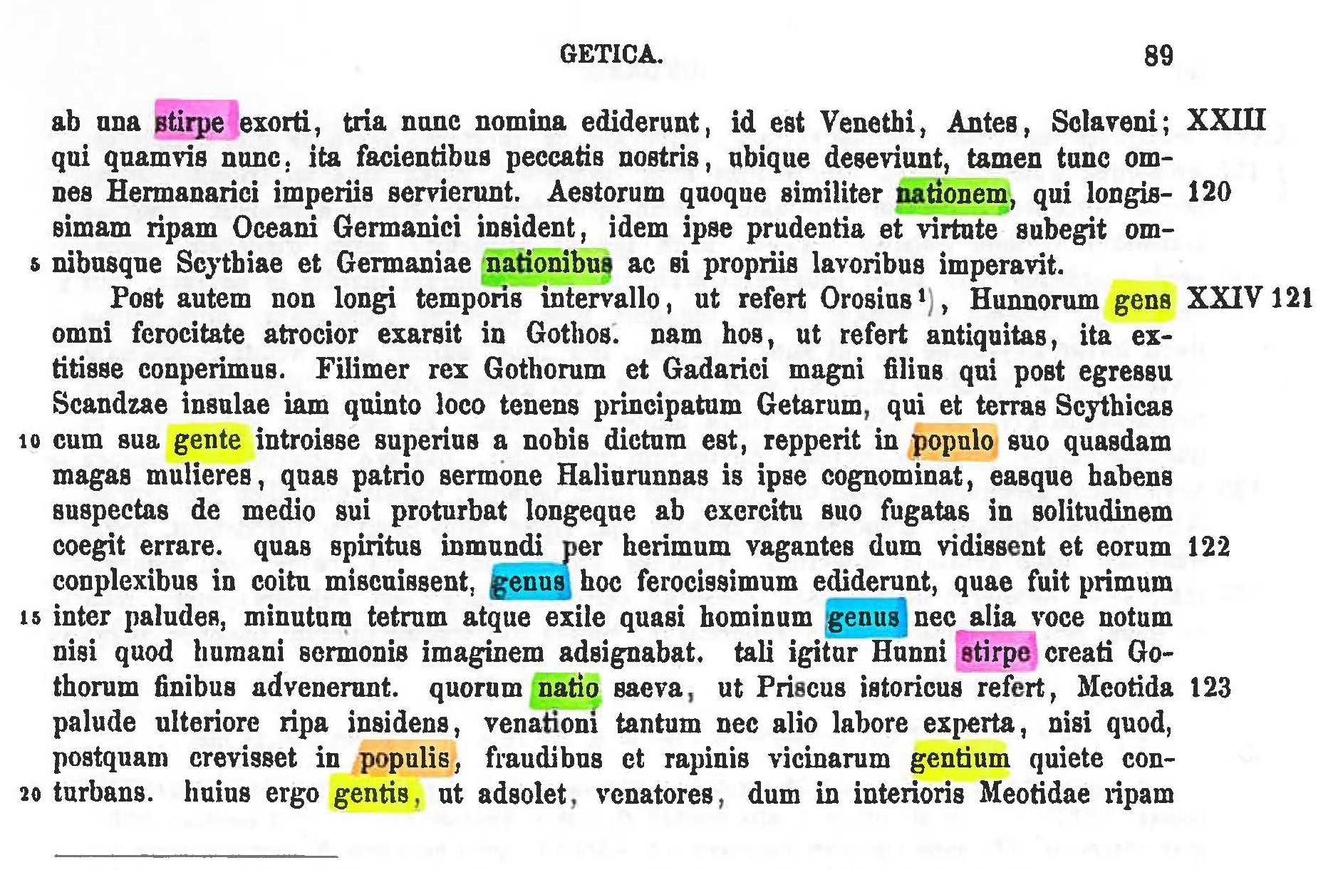 Rethinking Jordanes' Getica – A case study on use of terminology
