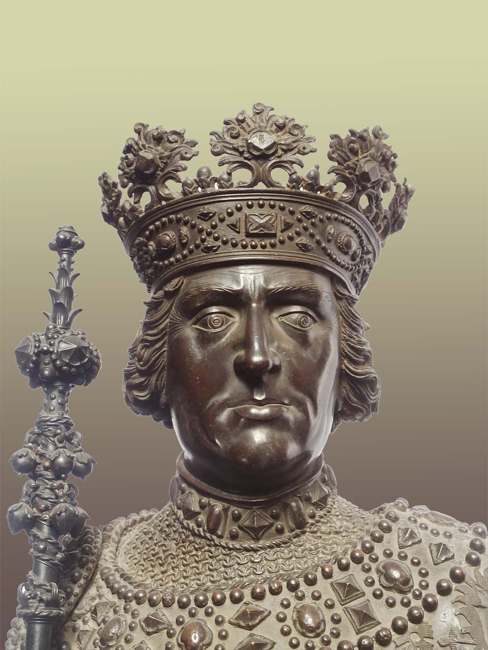Die Statue von Albrecht I, Detail