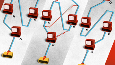 Illustration der Dynamik kausaler Abfolgen in der Quantenwelt © Juan Carlos Palomino, Fakultät für Physik, Universität Wien