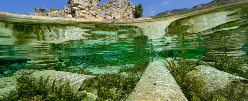 Limyra, Säulenstraße unter Wasser – Ali Ethem Keskin © ÖAW/ÖAI Limyra, Säulenstraße unter Wasser – Ali Ethem Keskin © ÖAW/ÖAI