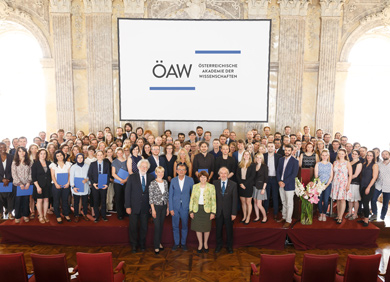 128 Stipendiat/innen wurden im Festsaal der ÖAW ausgezeichnet. © ÖAW/Elia Zilberberg