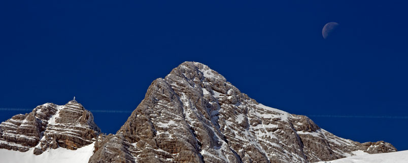 Hoher Dachstein und Halltätter Gletscher 2015. Bild: Andrea Fischer, IGF Hoher Dachstein und Halltätter Gletscher 2015. Bild: Andrea Fischer, IGF