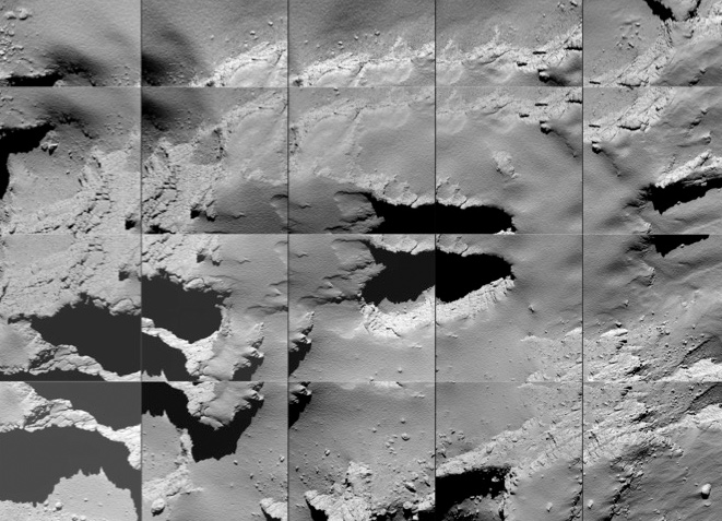 Bild: Rosettas Landungsstelle ©ESA/Rosetta/MPS for OSIRIS Team MPS/UPD/LAM/IAA/SSO/INTA/UPM/DASP/IDA