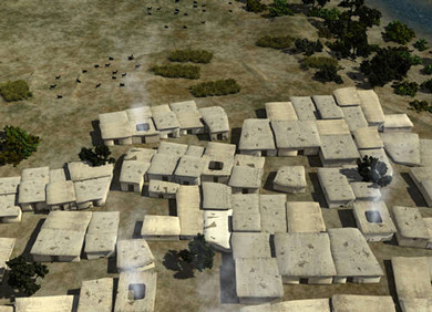 Rekonstruktion der frühbronzezeitlichen Siedlung auf dem Çukuriçi Höyük © Çukuriçi Höyük-Film/OREA/7Reasons Rekonstruktion der frühbronzezeitlichen Siedlung auf dem Çukuriçi Höyük © Çukuriçi Höyük-Film/OREA/7Reasons