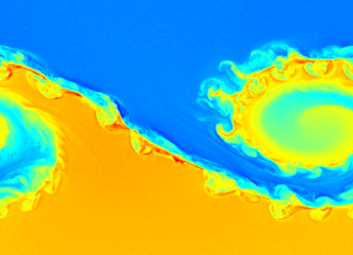 Aufbrechen der Magnetopause durch Oberflächenwellen © IWF/ÖAW