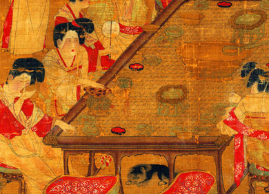 Hofmalerei der südlichen Tang-Dynastie aus dem 9. Jht. © Wikimedia/Public Domain/Nationales Palastmuseum Taipeh