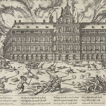 Spanische Furie in Antwerpen 1576 © Wikimedia/Public Domain/Franz Hogenberg 