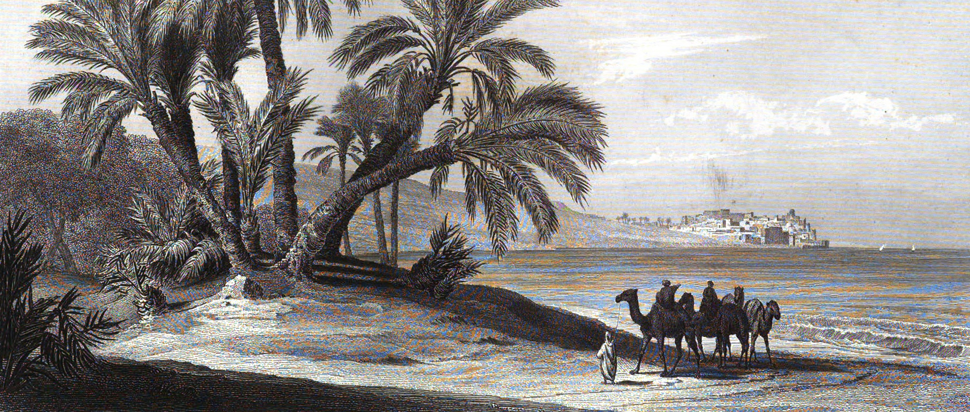 Historische Ansicht von Jaffa aus dem Buch: „Bilder aus dem Orient“ von August Löffler und Moritz Busch, Triest: 1864 © ÖNB Historische Ansicht von Jaffa aus dem Buch: „Bilder aus dem Orient“ von August Löffler und Moritz Busch, Triest: 1864 © ÖNB