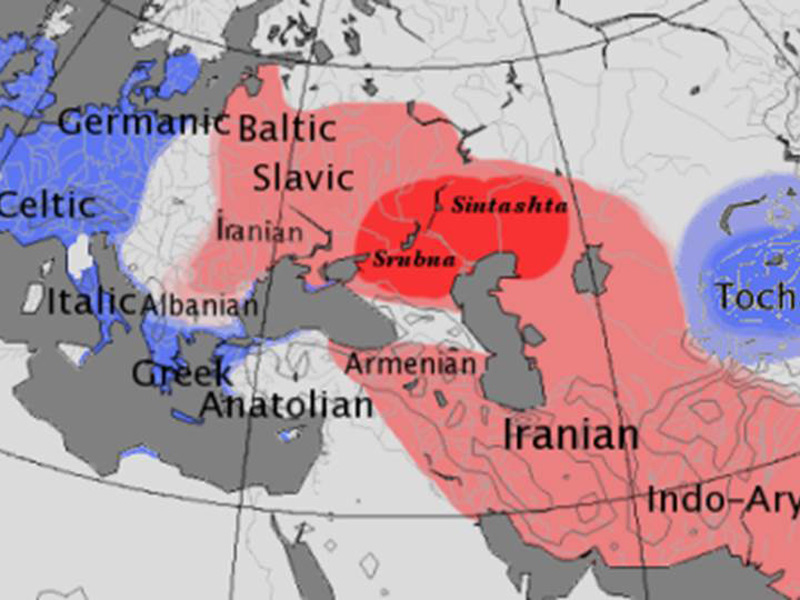 Die historische Verbreitung der indogermanischen Sprachen (ca. 500 v. Chr.) © Wikimedia/CC BY-SA 3.0/Dbachmann, Centum Satem map