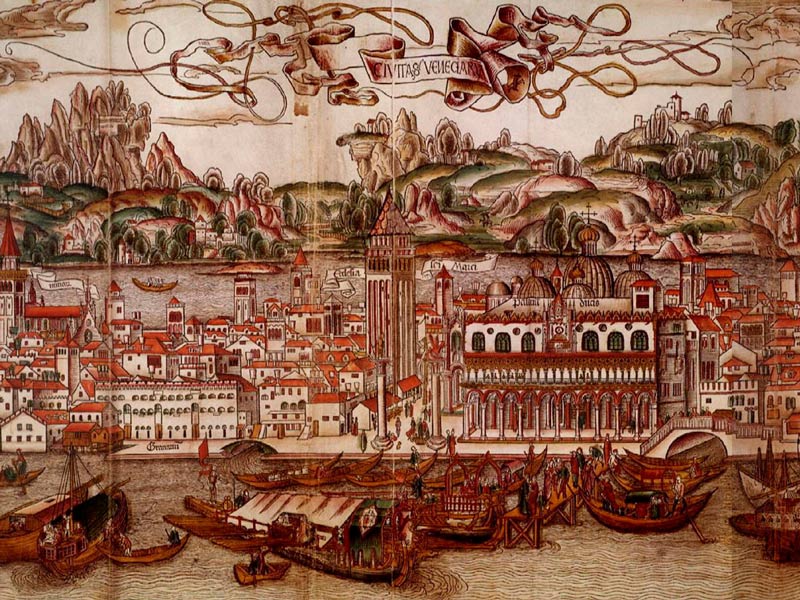 Venedig im 15. Jahrhundert © Wikimedia/Public domain/Bernhard von Breydenbach