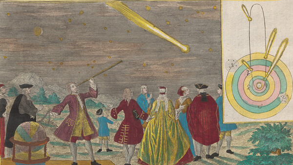 Historische Darstellung der Sichtung eines Kometen, München 1744.