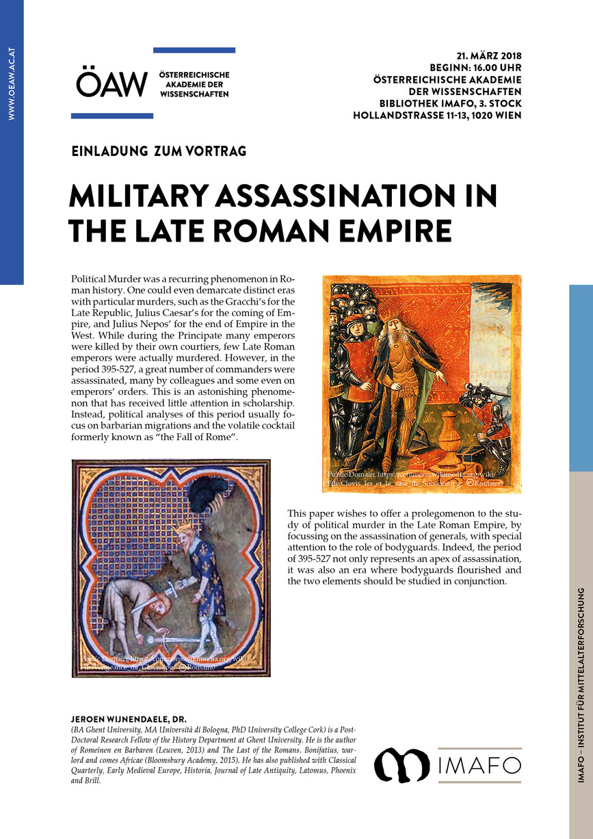 Poster "Military Assassination in the Late Roman Empire"