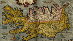 Die Island-Karte im Atlas „Theatrum Orbis Terrarum“ von Abraham Ortelius. © ÖAW