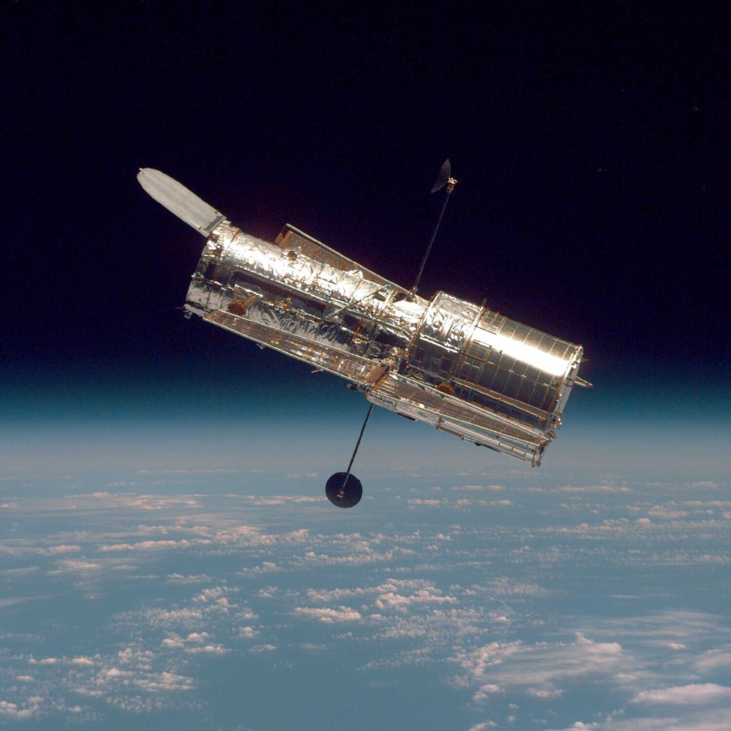 [Translate to English:] Hubble Space Telescope © Wikimedia/Public Domain/NASA