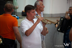 Brass music during a retiree meeting (Urovica, 2016)