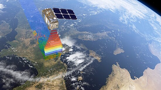 Foto: European Space Agency (ESA) Darstellung: Satellit fotografiert Planet Erde