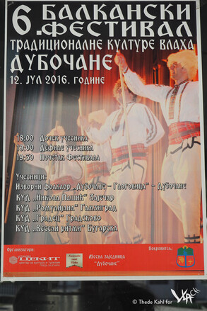 Poster with an invitation to the Vlachian Festival - only in Serbian (Negotin, 2016)