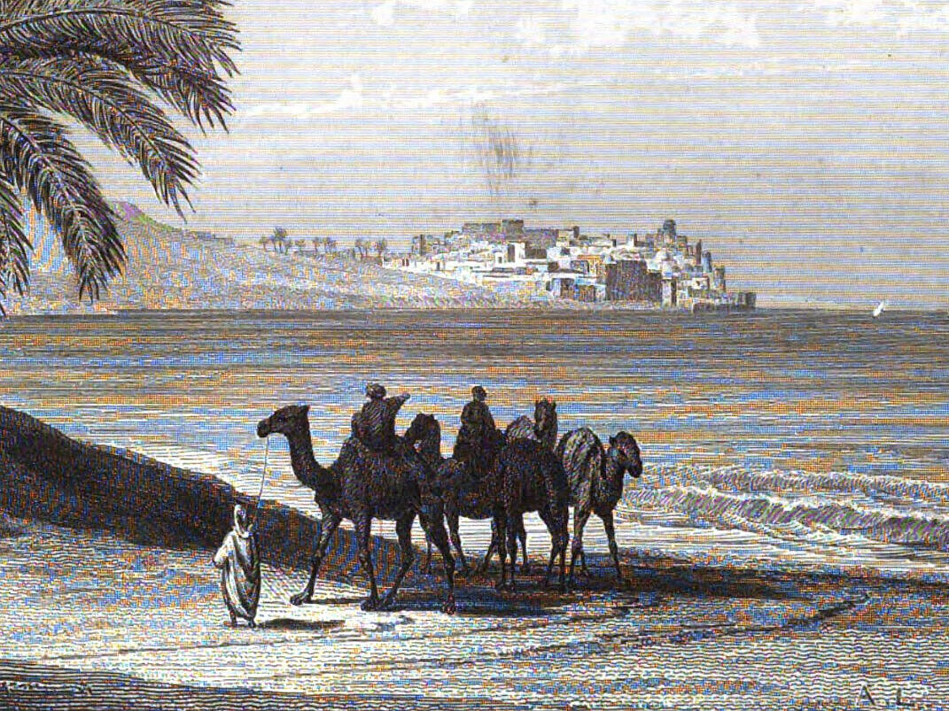 Plato Ahrens nach August Löffler: Jaffa, Detail, in: August Löffler und Moritz Busch: Bilder aus dem Orient. Triest: 1864 © ÖNB Plato Ahrens nach August Löffler: Jaffa, Detail, in: August Löffler und Moritz Busch: Bilder aus dem Orient. Triest: 1864 © ÖNB