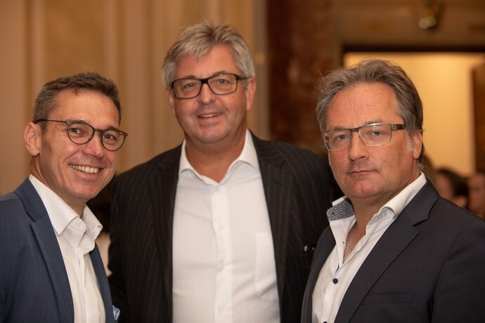 Wolfram Schmidt (Biogen), Thomas Streimelweger (red-stars) und Oliver Szolar (a:head bio AG)