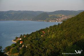 View from Kapitan Mišin Breg on Donji Milanovac (2016)