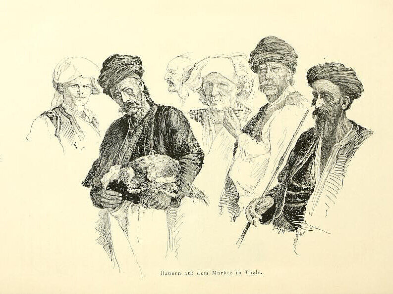 Aus: Durch Bosnien und die Herzegovina kreuz und quer; Wanderungen von H Renner (1897) © Wikimedia/CC0 Aus: Durch Bosnien und die Herzegovina kreuz und quer; Wanderungen von H Renner (1897) © Wikimedia/CC0