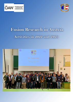 Titelblatt der Broschüre „Fusion Research in Austria 2022-2023"