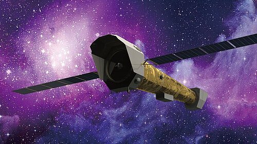 Sketch of Anthena in orbit.