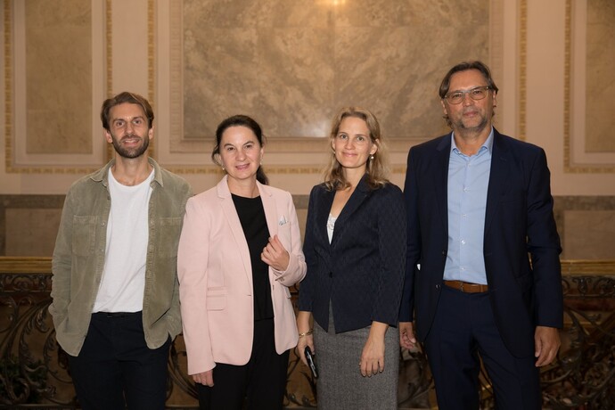 Das IMBA Team: Reiner Wimmer, Sylvia Weinzettl, Evelyn Devuyst, Michael Krebs
