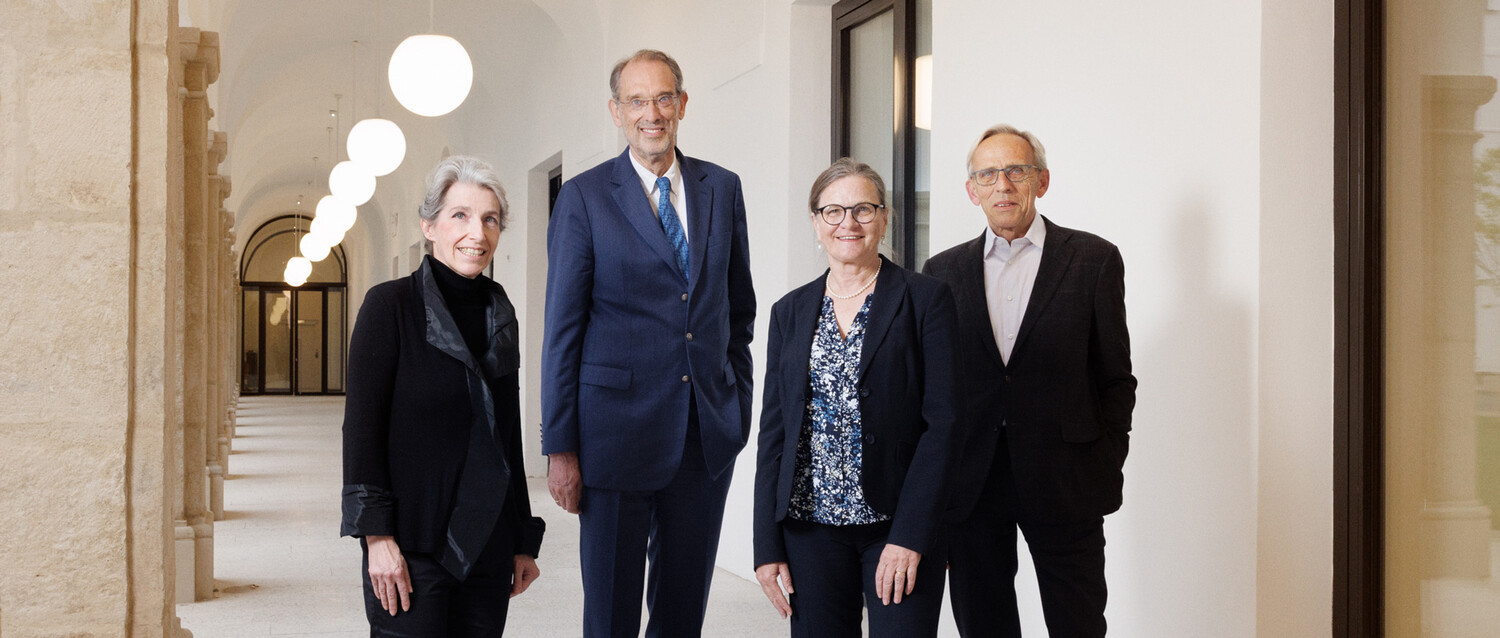 Das neue Präsidium der ÖAW v.l.n.r.: Christiane Wendehorst, Heinz Faßmann, Ulrike Diebold, Wolfgang Baumjohann. © ÖAW/Peter Rigaud