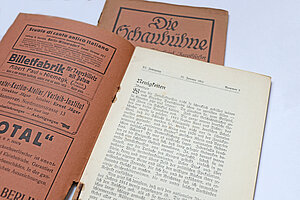 Cover set of "Die Schaubühne"