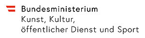 Logo des österreichischen Bundesministerium für Kunsz, Kultur, öffentlichen Dienst und Sport