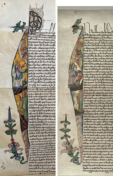 Handschrift mit Bildmalerei
