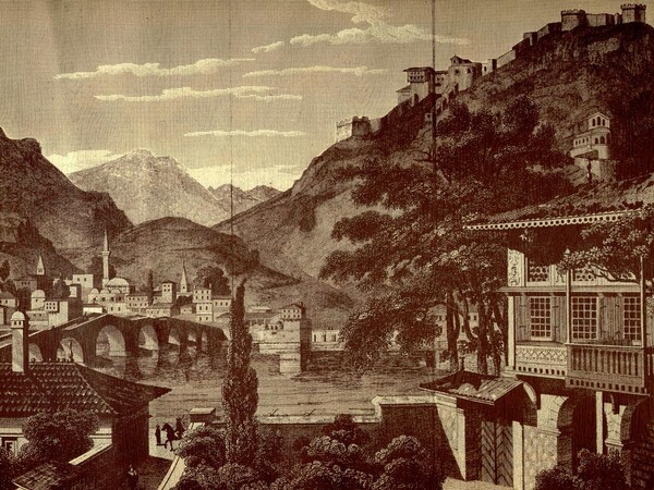 Die albanische Stadt Berat 1830 © Wikimedia/Public Domain