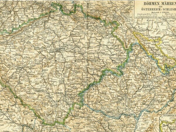 „Böhmen, Mähren und Schlesien“ aus Meyers Konversations-Lexikon, Leipzig 1885/90 © Public Domain