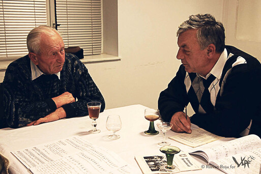 Johann Bertusch and Wilhelm Horn during the interview (Petresti, 2014)