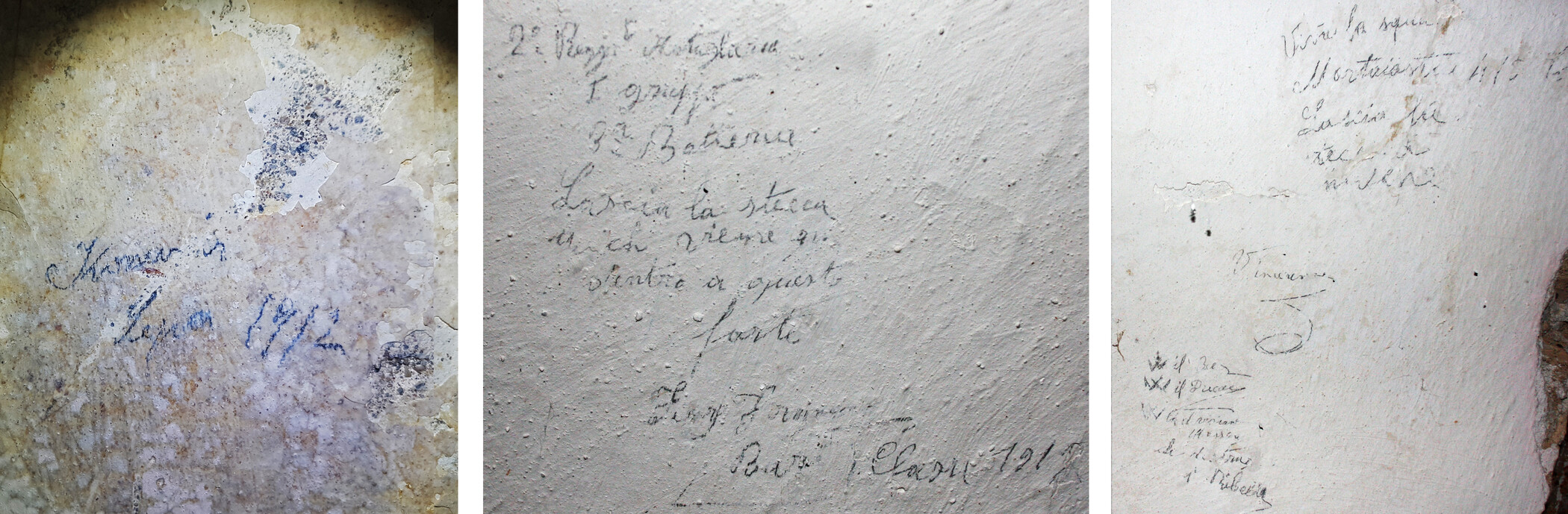 Goražda, Graffiti from soldiers of world war I and II (© OeAW-OeAI, L. Zabrana)