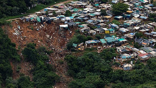 Foto: Kierran Allen Ein Erdrutsch in der Region Durban in Südafrika