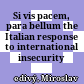 Si vis pacem, para bellum : the Italian response to international insecurity 1830-1848