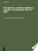 The British Library General Subject Catalogue 1975 to 1985.