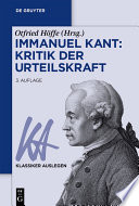 Immanuel Kant: Kritik der Urteilskraft /