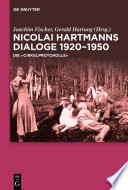 Nicolai Hartmanns Dialoge 1920-1950 : : Die „Cirkelprotokolle“ /