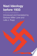 Nazi Ideology before 1933 : : A Documentation /