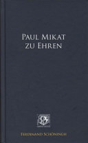 Paul Mikat zu Ehren