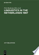 Linguistics in the Netherlands 1987 /