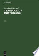Yearbook of Morphology.